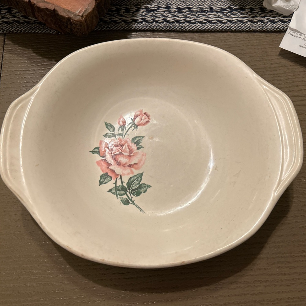 Vintage rose dish